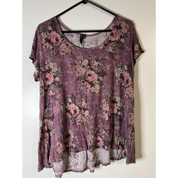 Obsession Women’s 1x Floral Blouse - Picture 1 of 3